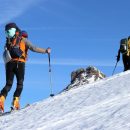 trek en montagne l'hiver